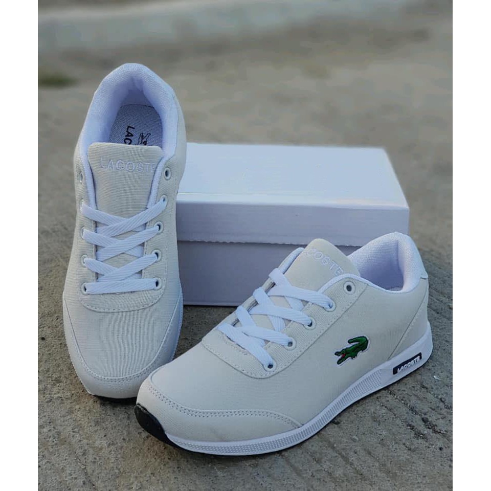 lacoste white shoes ladies