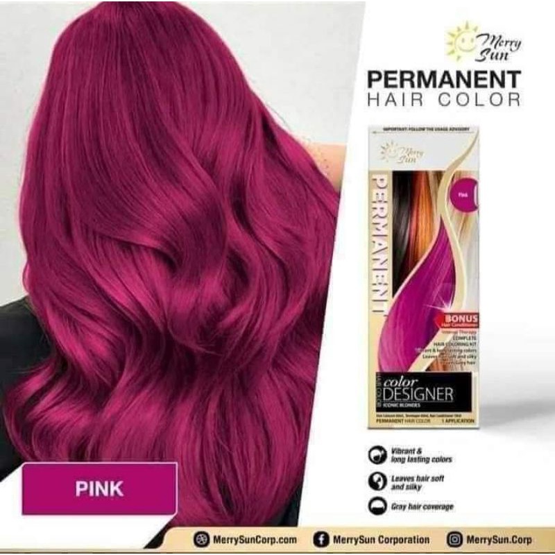 ASH GRAY ASH BLONDE BROWN 𝗣𝗘𝗥𝗠𝗔𝗡𝗘𝗡𝗧 𝗖𝗢𝗟𝗢𝗥 HAIR DYE BY  MERRYSUN with FREEBIES | Shopee Philippines