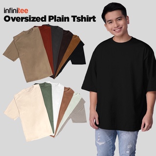 Infinitee Oversized Shirt For Men Women Khaki Green Mocha Plain Tshirt T Shirt Tops Top Plus Size #5