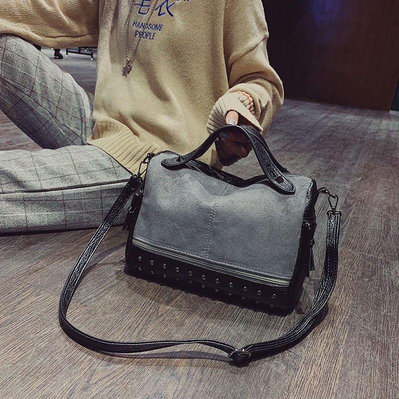 rivet shoulder bag