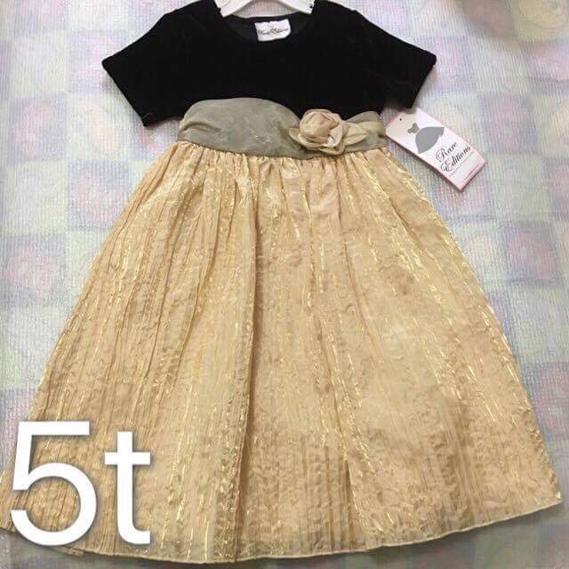 black and gold dress for kids