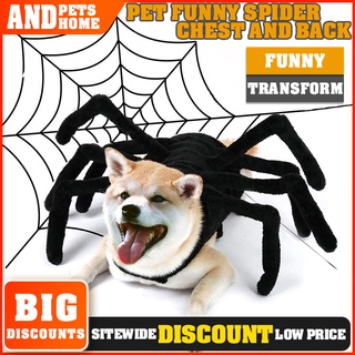 Pet Halloween Costumes Creative Cat and Dog Clothes Large Dog Transformation Costumes Pet Spider Chest Straps Fast Delivery