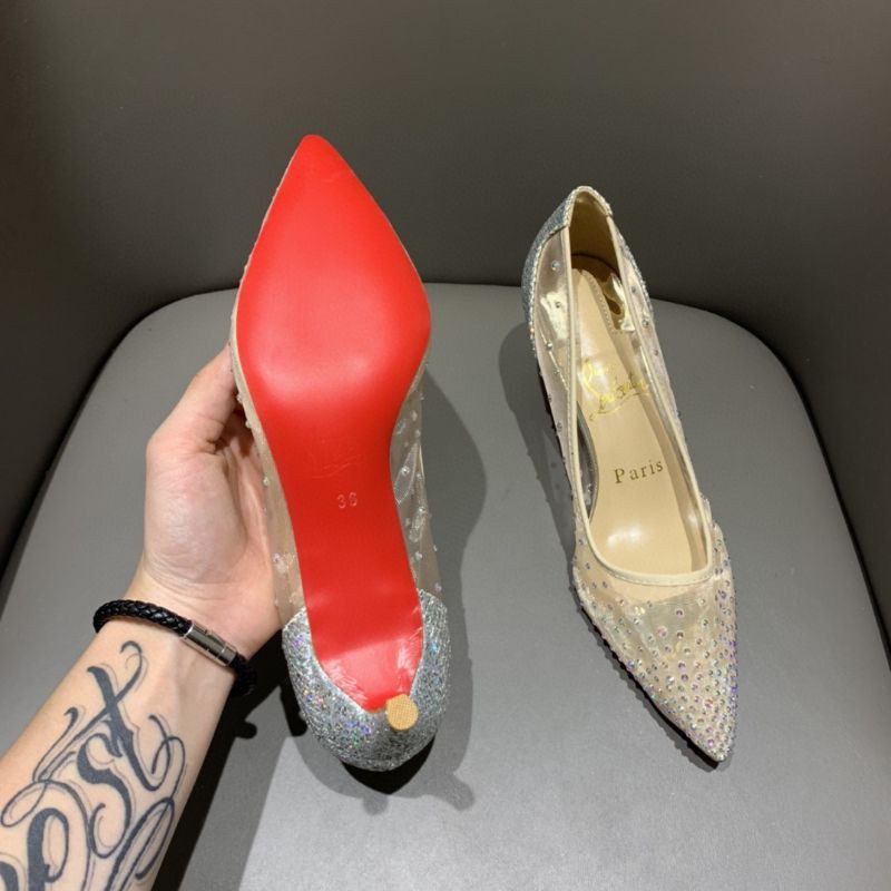 red bottom flats for cheap