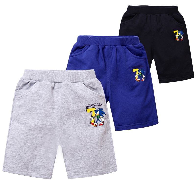 Ready Stock** 3 Colors Sonic Cartoon Kids 100% Cotton Short Pants Boys'  Shorts | Shopee Philippines