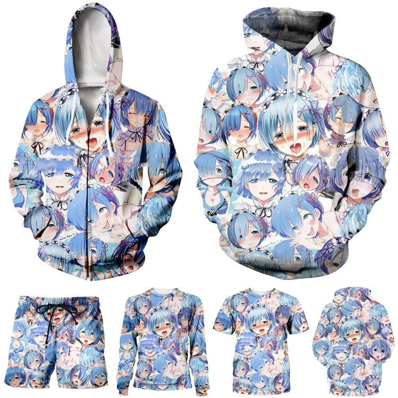 ahegao zipper hoodie