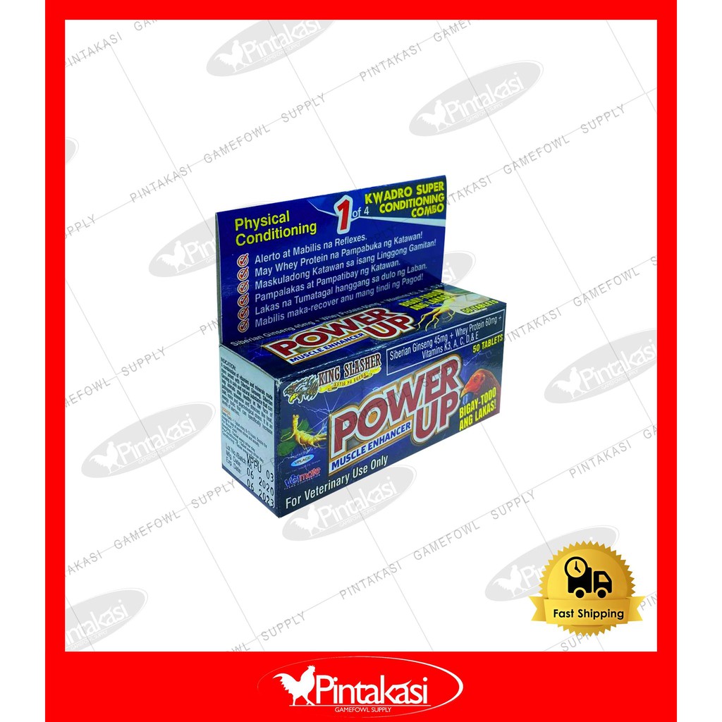 PowerUp 50 tablet of King Slasher for Gamefowl Rooster Shopee