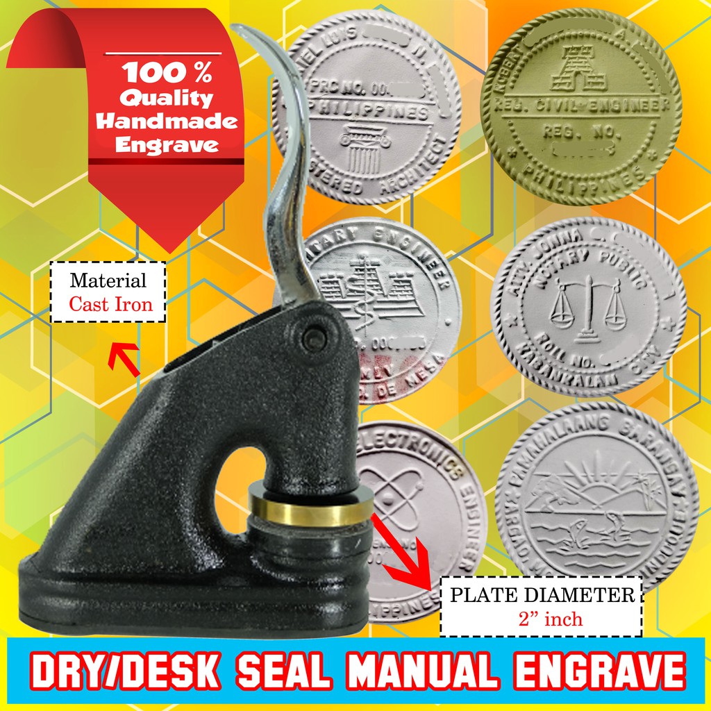 Dry Seal Desk Seal Manual 12 DAYS ENGRAVING Shopee Philippines