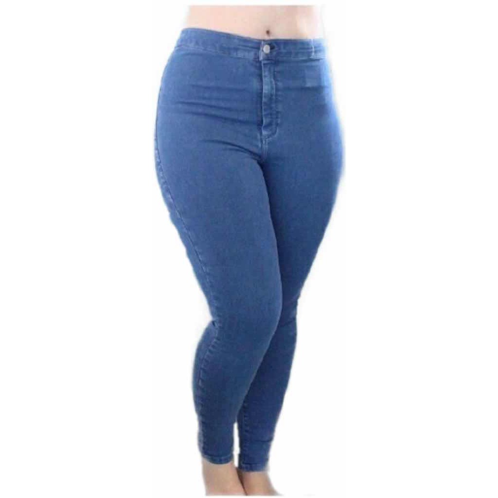 Size: 30-44 Plus size Joni Jeans stretchable highwaist denim skinny ...