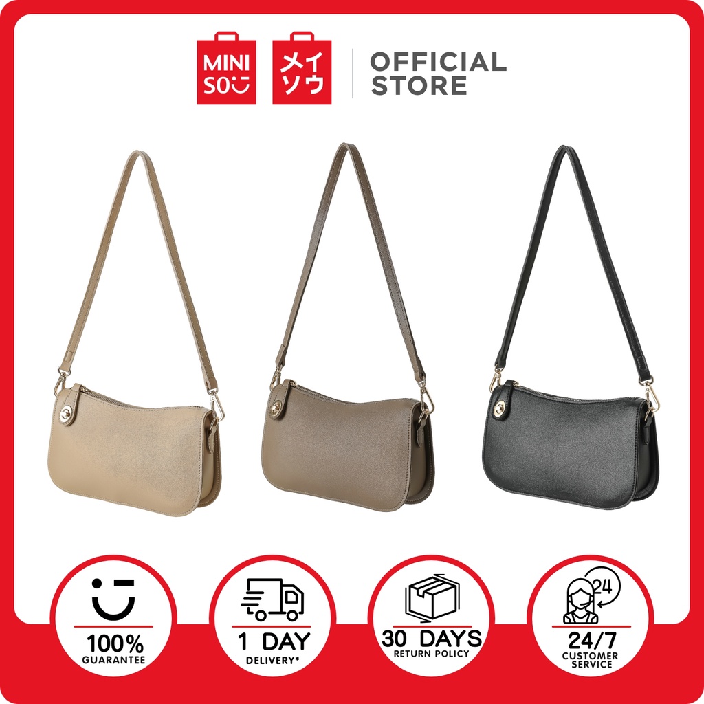 MINISO Shoulder Bag with Twist Lock Shopee Philippines