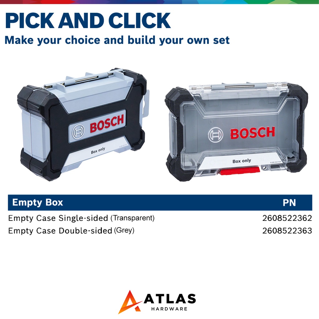 Details about   Bosch Impact control Pick & Clic Empty Case For Screwdriver Bits 2608522363 