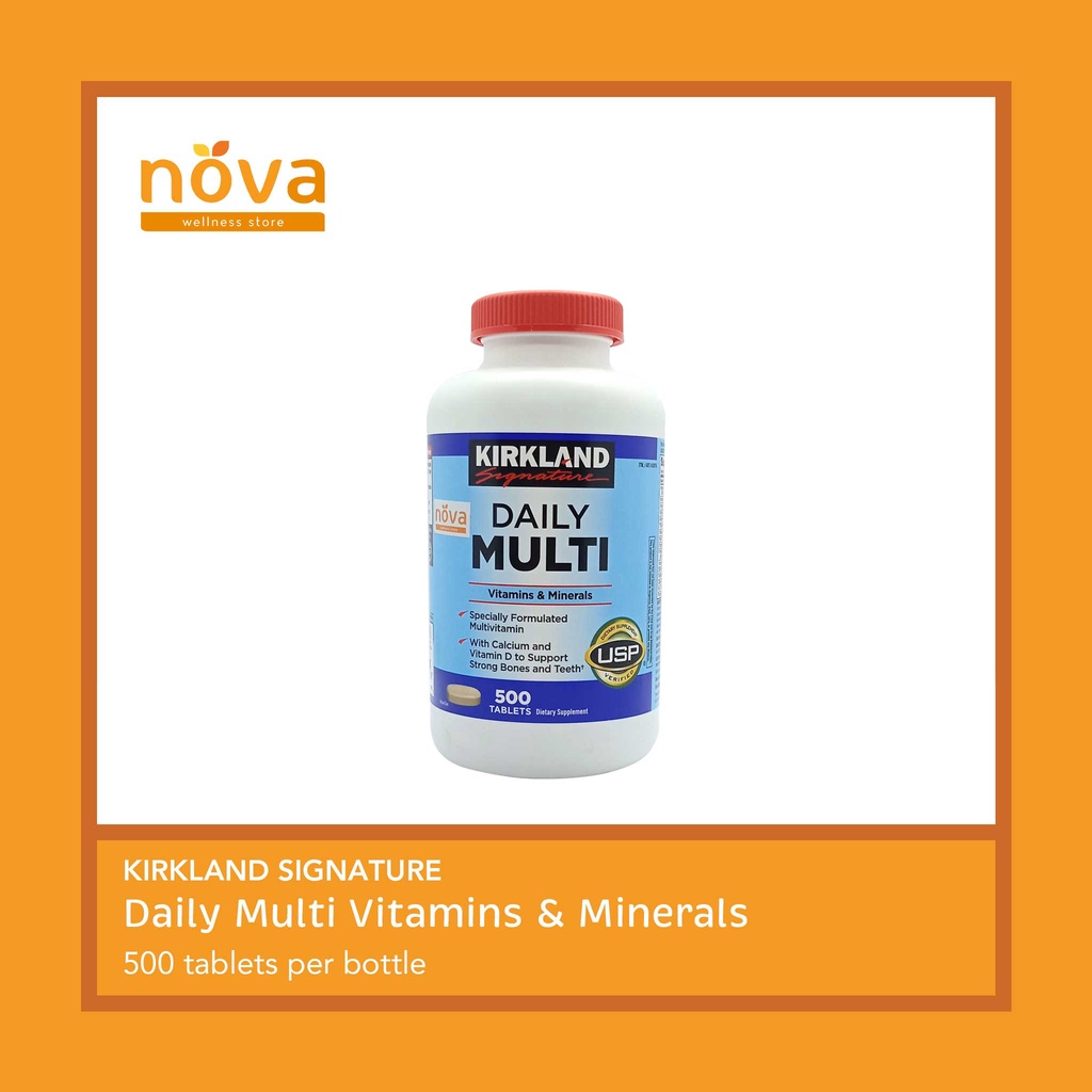 Kirkland Signature Daily Multi Vitamins & Minerals 500 tablets (bottle