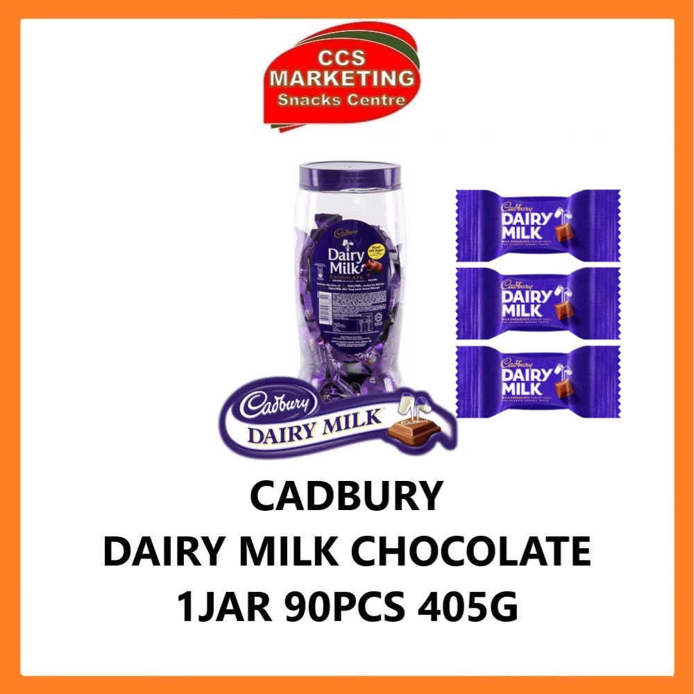 CCS Cadbury Dairy Milk Chocolate 1 Jar 90pcs ( 405g ) Shopee Philippines