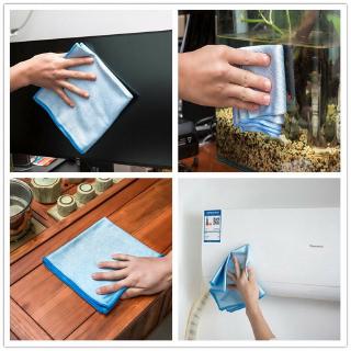 1 Pcs Random Color  Absorbable Soft Microfiber Lint Free Car Window Glass Cleaning Cloth/  Kitchen Cleaning  Rags Dish Cloth/ Car Scouring Pad/ Kitchen Cleaning Tools #3