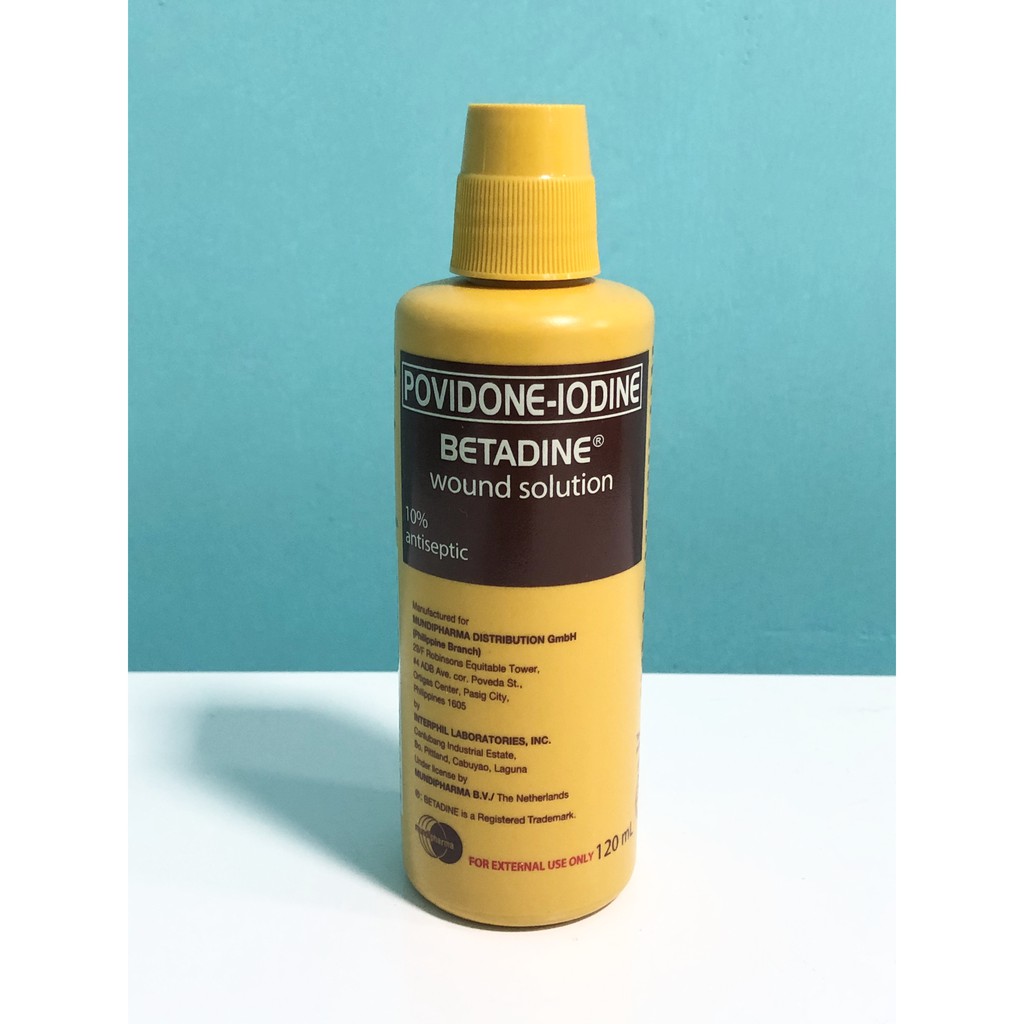 PovidoneIodine Betadine Wound Solution 10 Antiseptic 120ml Shopee Philippines