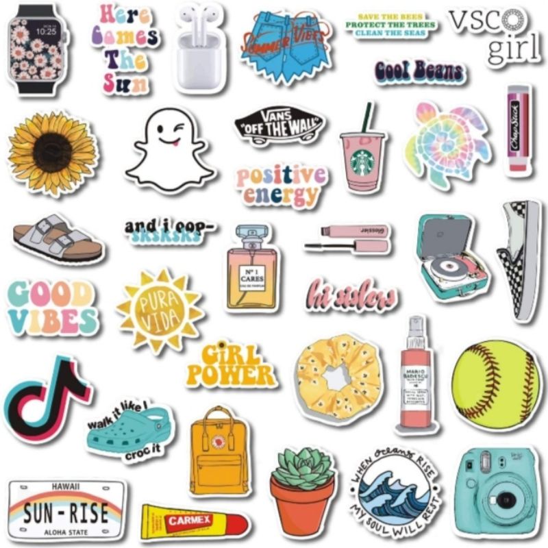 HIGH QUALITY AESTHETIC STICKERS | Shopee Philippines