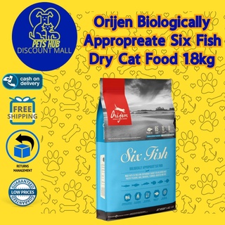 Orijen Biologically Appropreate Six Fish Dry Cat Food 1.8kg