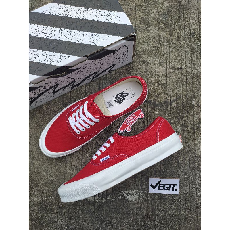 vans vault authentic red