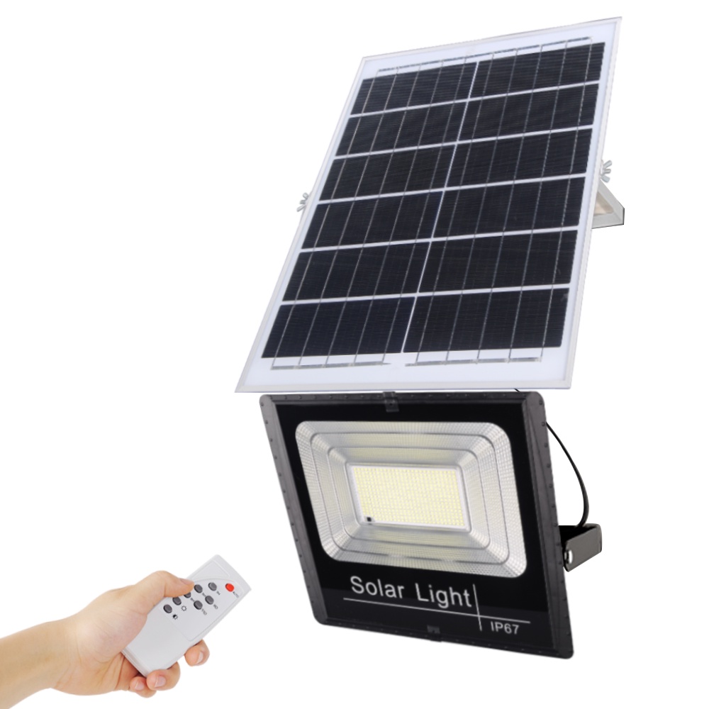 Solar Powered Flood Light with remote control (with light sensor