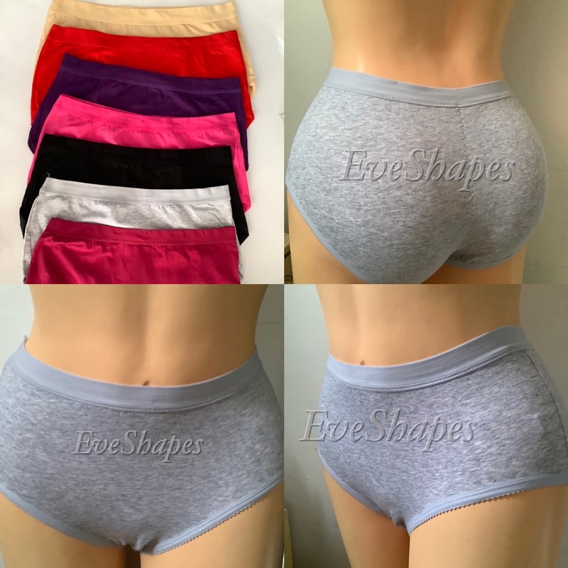 Eve Shapes XXL Cotton Panties Extra Stretch Panties Plus Size Shopee Philippines