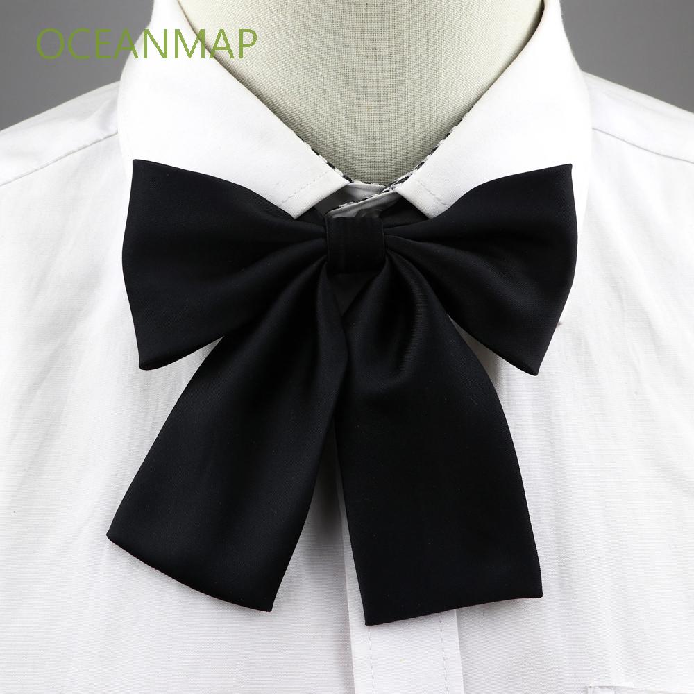OCEANMAP Girls Bow Tie Business Satin Cravat Neck Ties School Costume ...