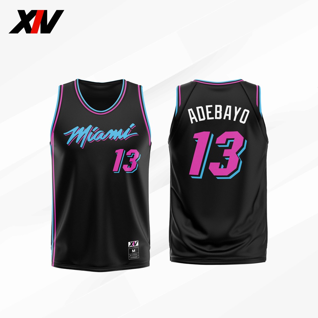 bam adebayo black vice jersey