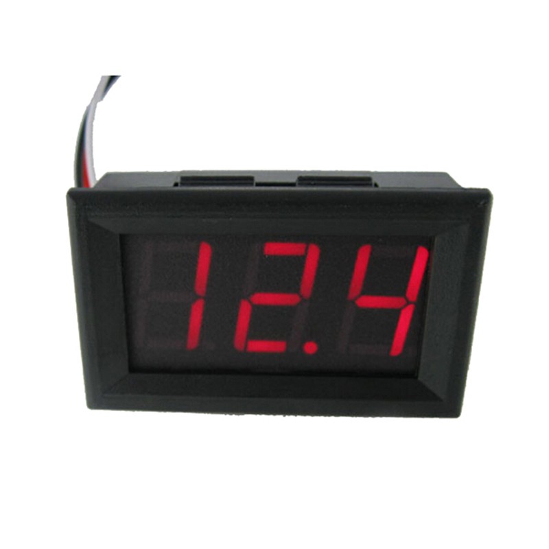 DC 0-30V 3 Wire LED Digital Display Panel Volt Meter Voltage Voltmeter Car Motor 