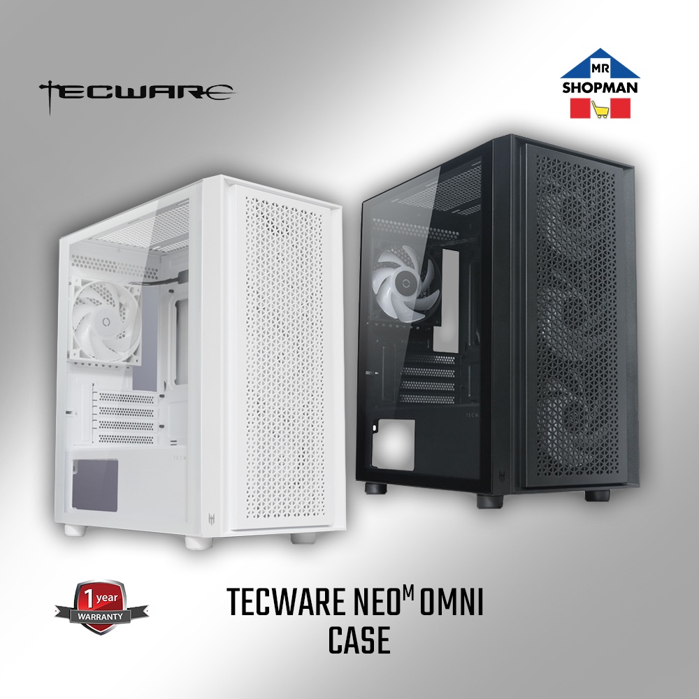 Tecware Neo M TG w/ Omni ARGB Fans MATX Desktop Computer PC Case ...