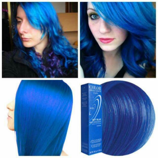 Sky Blue Ion Color Brilliance Semi Permanent Hair Color Shopee Philippines