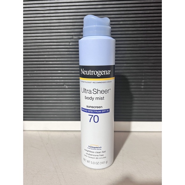 Neutrogena Ultra Sheer Body Mist Sunscreen SPF 70 (5oz) Shopee