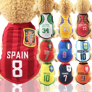 Dog Clothes Dog Jersey Puppy Clothes Puppy Jersey Dog Mesh Vest Pet Clothes Basketball Team
