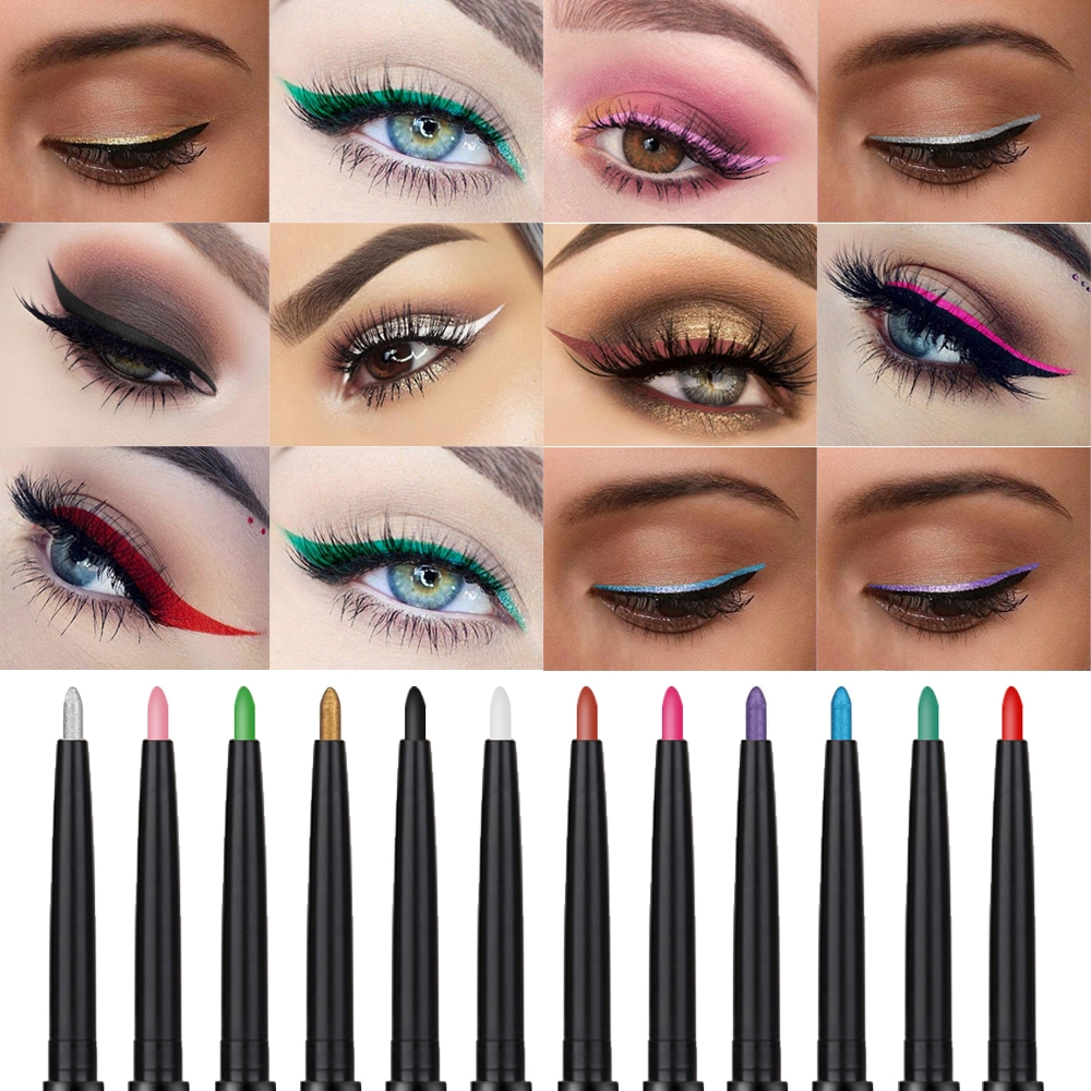 1pcs Teayason Bunte Eyeliner Stift Mit Schwamm Pinsel Lange Anhaltende Naturliche Glitter Eyeliner Grun Lila Rot Matte Eyeliner Gel Shopee Philippines