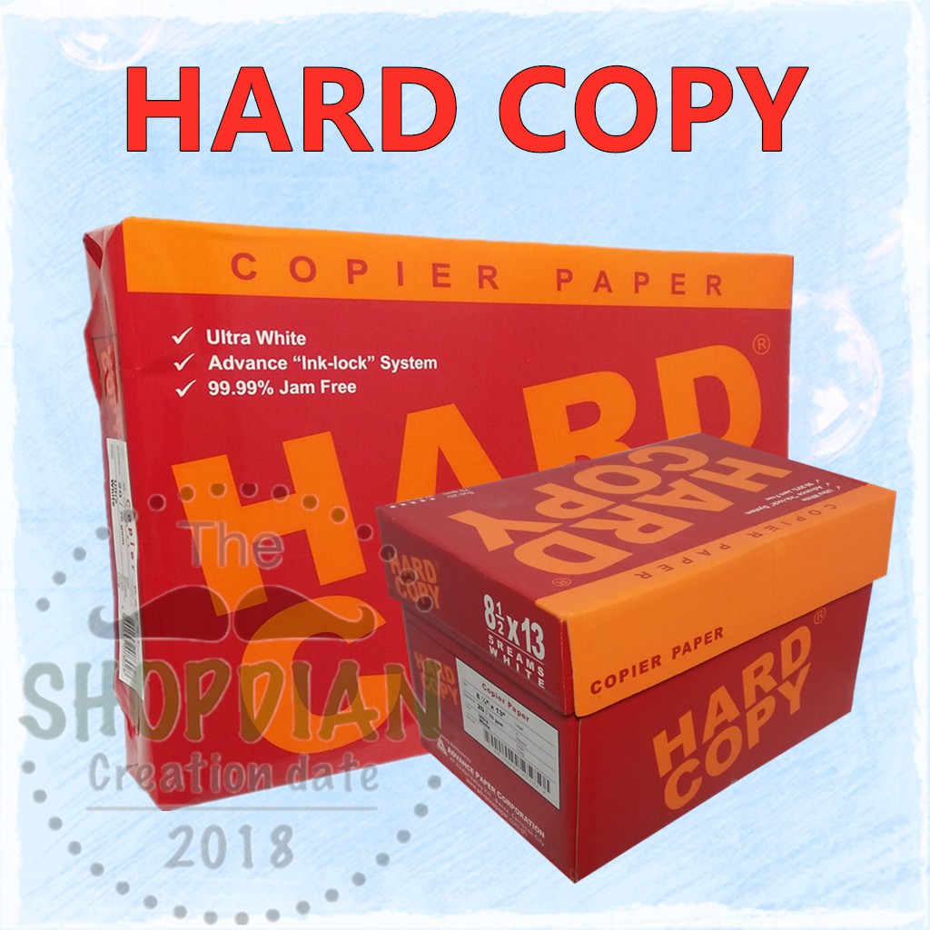 Hard Copy Bond Paper Short Long 70gsm 500sheets Shopee Philippines