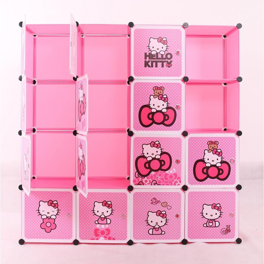 16 Cubes Diy Wardrobe Hello Kitty Pink Shopee Philippines