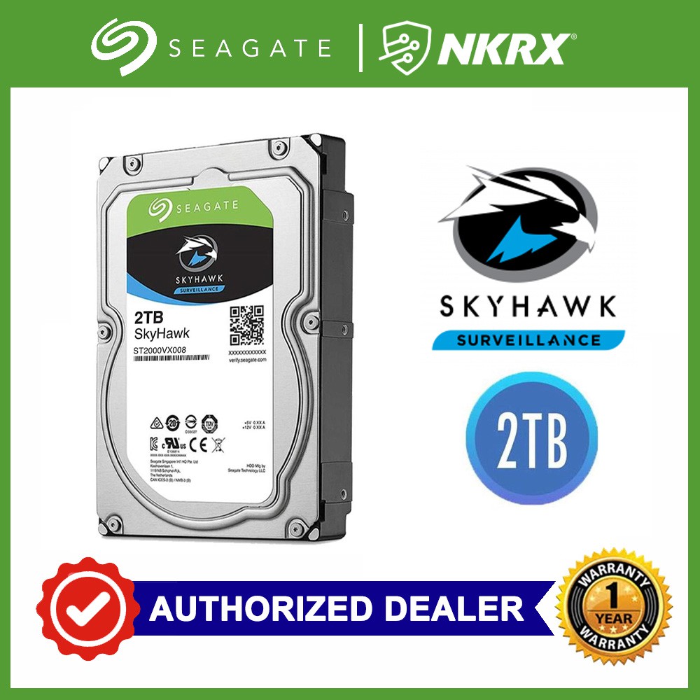 Seagate Skyhawk 2tb Surveillance Hard Drive Sata For Cctv Shopee Philippines