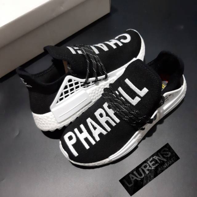 Adidas Human Race X Pharell Channel Black White Shoes Shopee Philippines