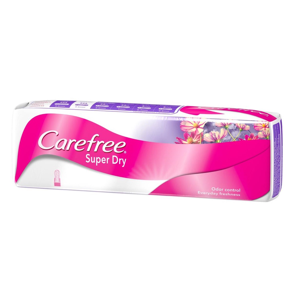 Carefree Super Dry Panty Liners 15s Shopee Philippines