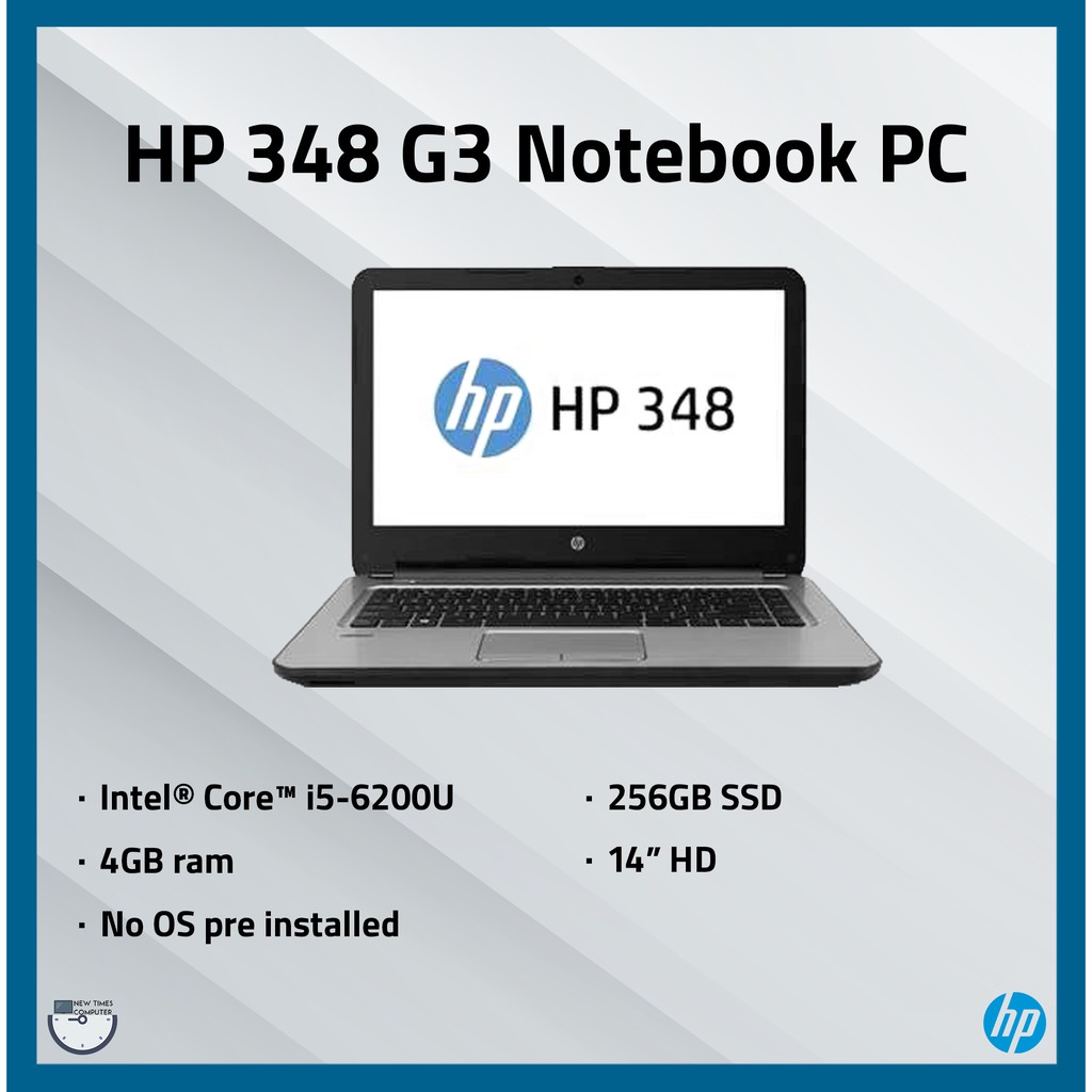 Hp 348 G3 I5 60u 4gb Ram 256gb Ssd 14 Display No Os Shopee Philippines