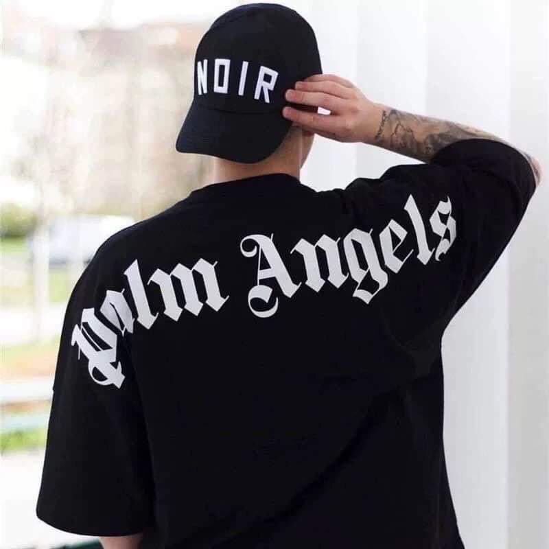 MOONSTAR- PALM ANGELS STATEMENT TEES FRONT AND BACK PRINT STREETWEAR ...