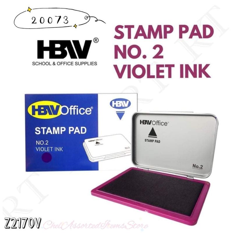 ChelAssortedItemsStore 20073 HBW Stamp Pad Office School | Shopee  Philippines