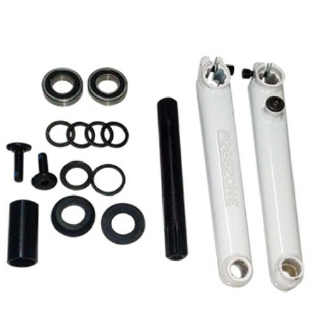 white bmx cranks