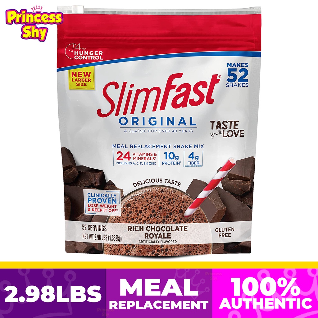 SlimFast Original Rich Chocolate Royale Meal Replacement Shake Mix 48 ...