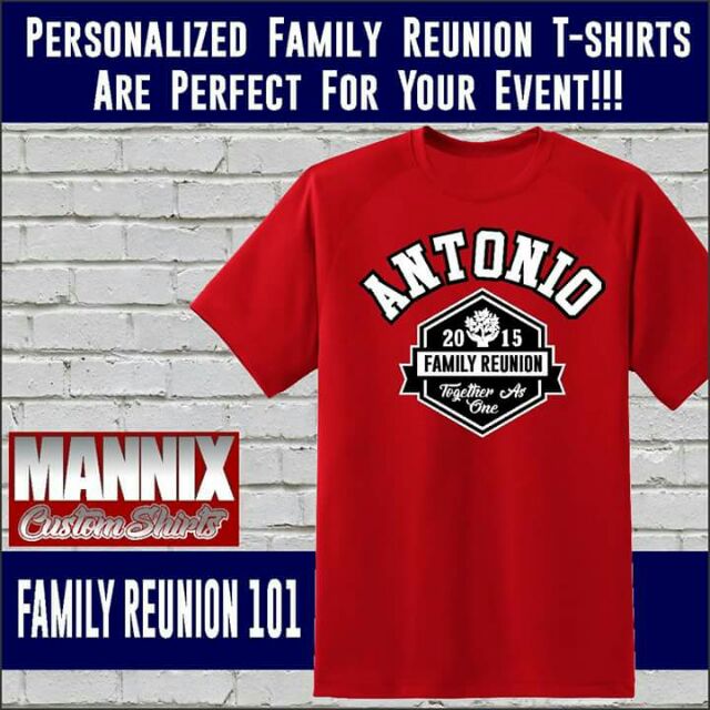 red family reunion shirts