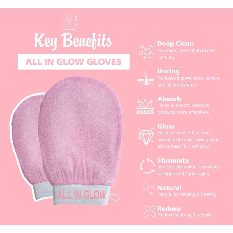 ALL IN GLOW EXFOLIATING GLOVES ( KOREAN GLOVES) Shopee Philippines