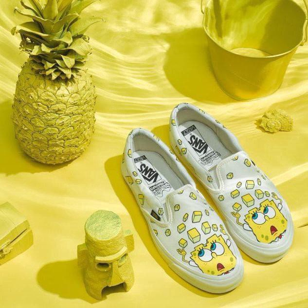 vans vault spongebob slip on