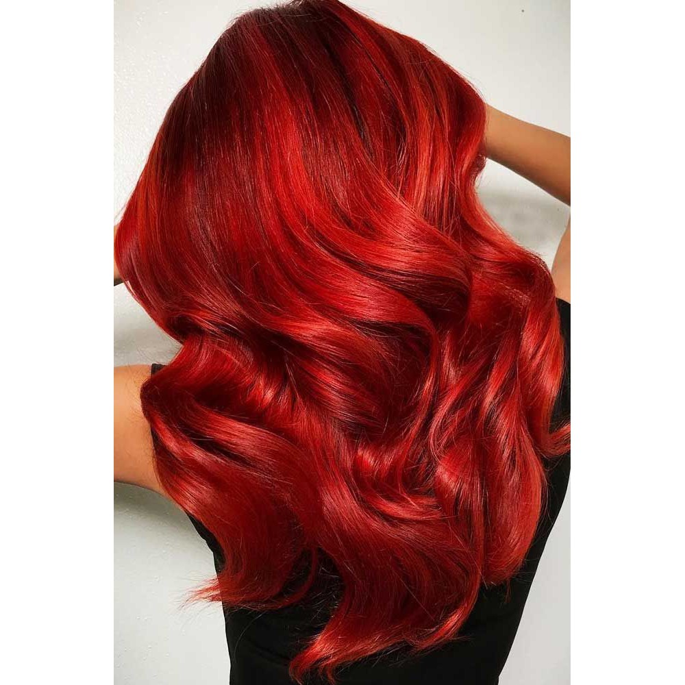 Fiery Bright Red Hair Color Red Hair Coloring Permanent Hair Color   Rich Red Fashion Hair Color | Shopee Philippines