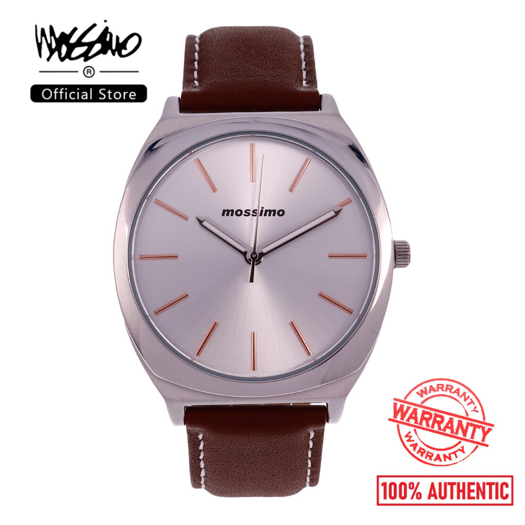 Mossimo Princeton Men Leather Analog Watch MS1901GIPSBRN Shopee