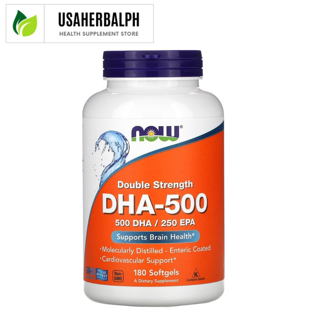 Now Foods, DHA500/EPA250, Double Strength,180 counts Shopee Philippines