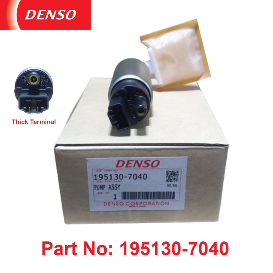DENSO Electric Fuel Pump Intank 195130-7040 (Thick Terminal) | Shopee ...