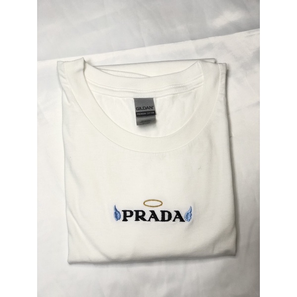 PRADA INSPIRED EMBROIDERED SHIRT UNISEX | Shopee Philippines