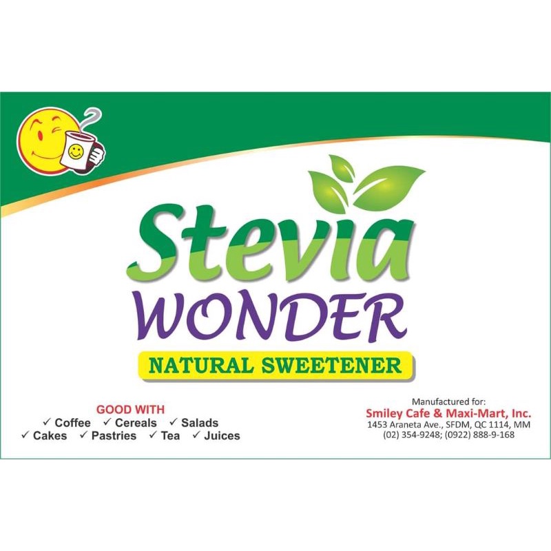 Stevia Wonder Food Sweetener 1g x 50sachets (expiry Oct 2022) Shopee
